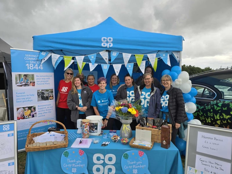 Co-op funeral care team were on a stall at Warsop Carnival this year.