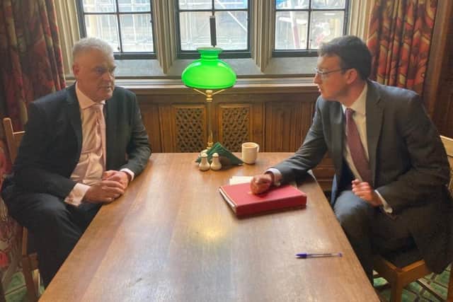 MP for Ashfield and Eastwood, Lee Anderson, met with the chief secretary to the Treasury, Simon Clarke MP