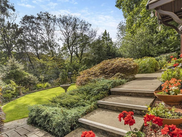 Time to look at the wonderful gardens and exterior now, starting with this raised terrace garden.
