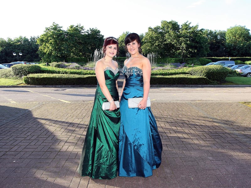 Weavers Year 11 school prom at The Hilton Hotel, Northampton, in 2012.