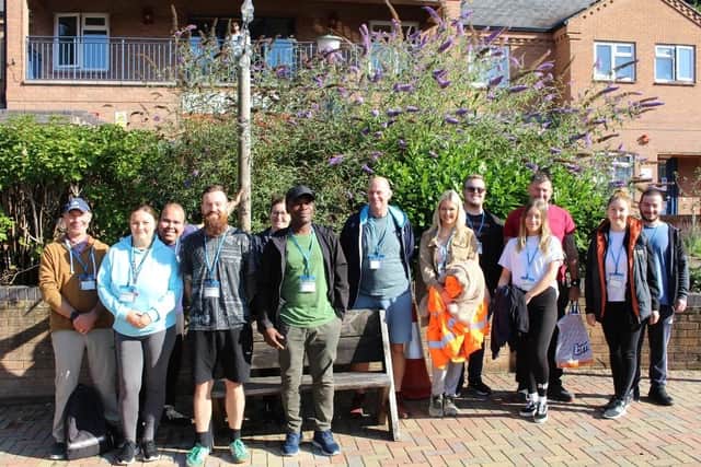 Amazon volunteers at Portland's Independent Living.