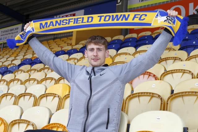First summer signing for Stags Elliott Hewitt.