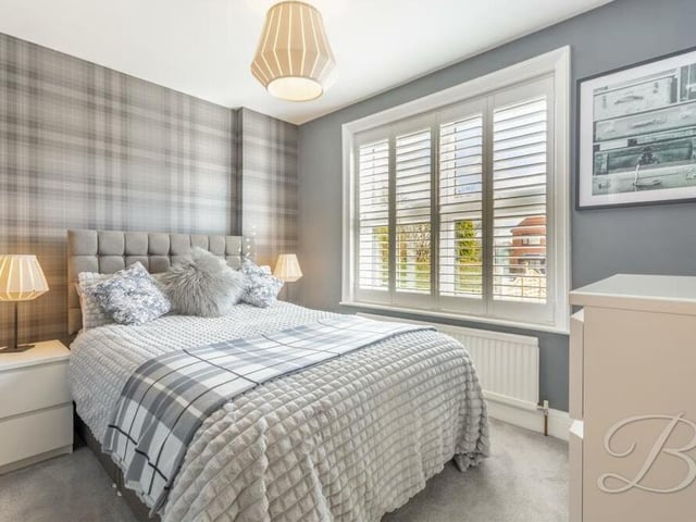 A second image of the third bedroom, which overlooks the front of the Kirkby bungalow.