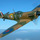 The iconic Supermarine Spitfire that is expected to be part of the Battle Of Britain Memorial Flight formation that flies over the Mansfield area on Sunday.