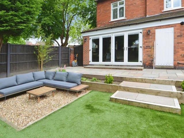 Imagine spending lazy summer days in this cosy area of the private back garden.