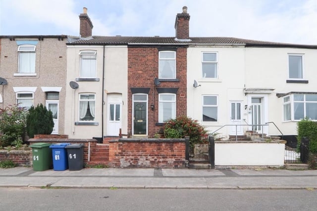 This two bedroom terrace has a cellar and is being marketed by Redbrik, 01246 908104.