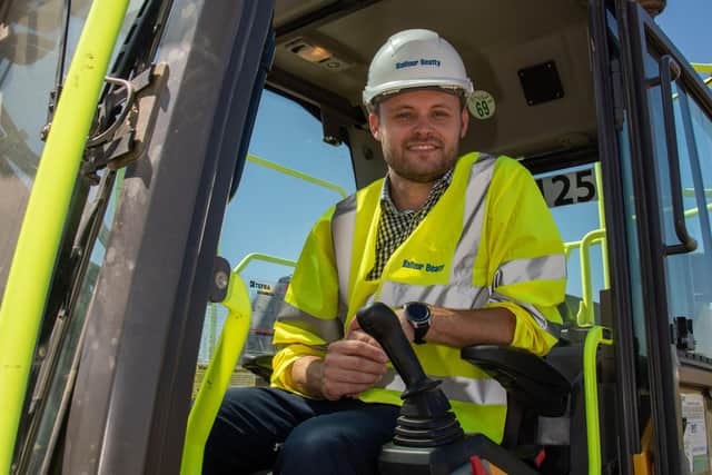 Mansfield MP and Nottinghamshire County Council leader Ben Bradley at the Lindhurst Development in Mansfield