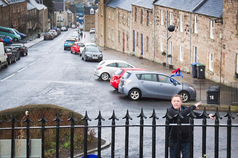 The Community Council Ba was hailed in style by Rory Stewart over the castle gates in Jedburgh.