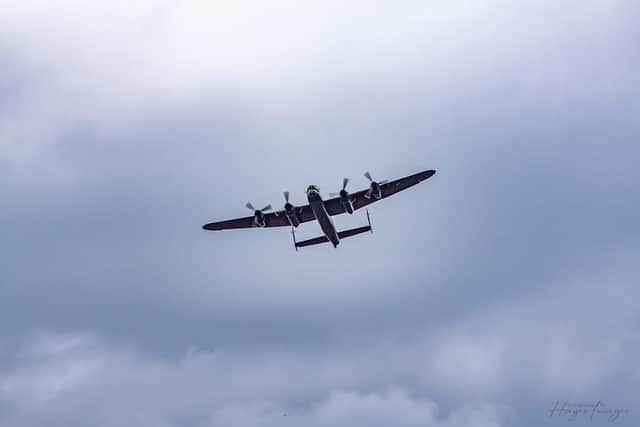 The roaring flypast by a Lancaster bomber was the highlight for many people.