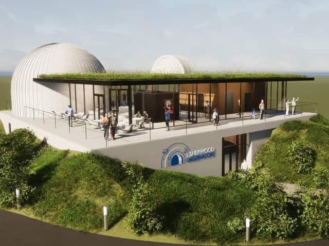 An artist's impression of how the new Sherwood Observatory in Sutton will look.