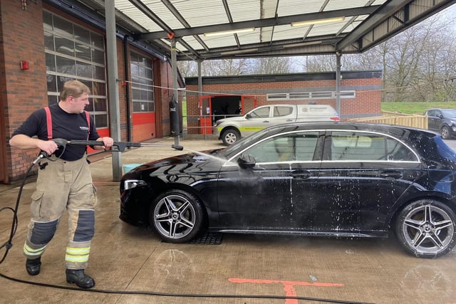 Ashfield Fire Station charity car wash