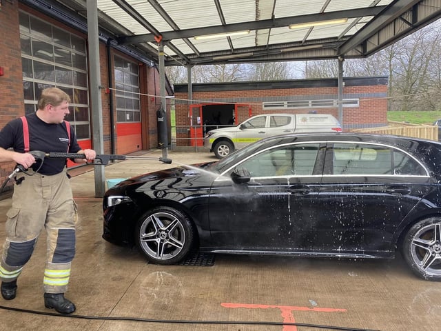 Ashfield Fire Station charity car wash