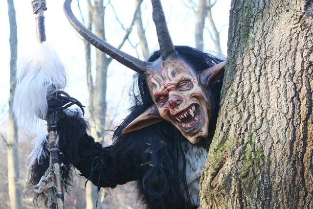 The mythical, horned dark creature roamed Sherwood Forest at the weekend.