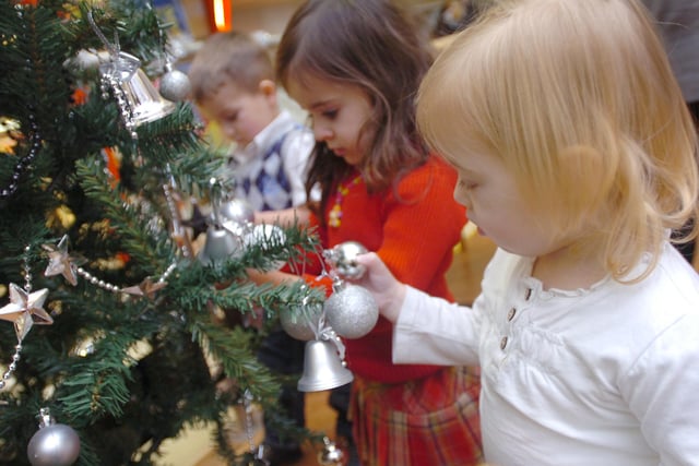 The Sunderland Echo Bonny Baby winners from 2009 were pictured decorating the Christmas tree in the Bridges. Here are Freya Stevenson, Elliot Horn and Lexi May Beattie.