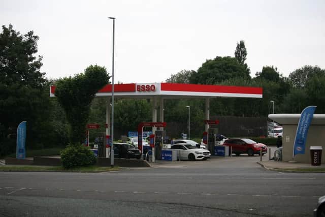 Two people were arrested shortly afterwards when the car was spotted returning to the petrol station forecourt on Nottingham Road.