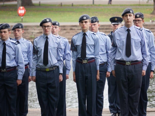 Cadets were in attendance.