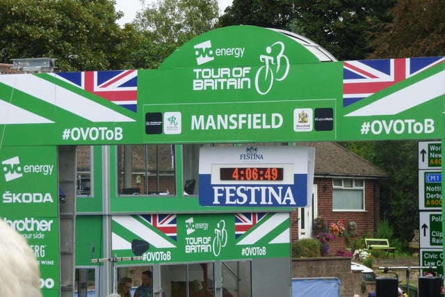 Mansfield welcomed the finale to stage seven of the Tour of Britain. 