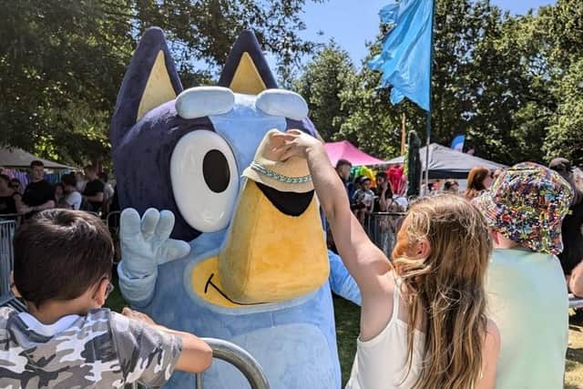 There's a chance to meet Bluey among other characters