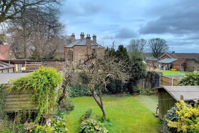 The final photo in our gallery gives an aerial view of the back garden at the Church Street cottage.