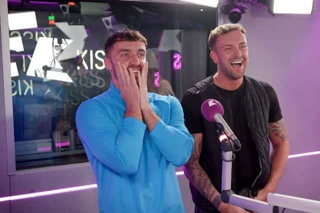 Jack Kirk (left) and Joe Hague have been crowned the UK's best mates by KISS FM. Photo: Submitted
