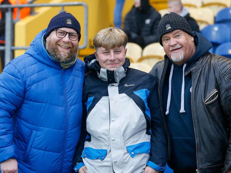 Mansfield Town fans ahead of the 3-2 win over Hartlepool United. Can you spot someone you know?