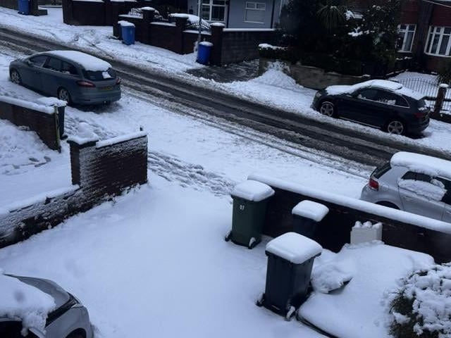 Olivia Davies' view out of the window on Friday morning was matched across Mansfield.