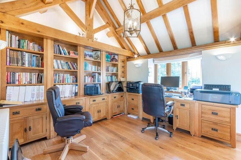 This smart study area is ideal if you have to work from home.