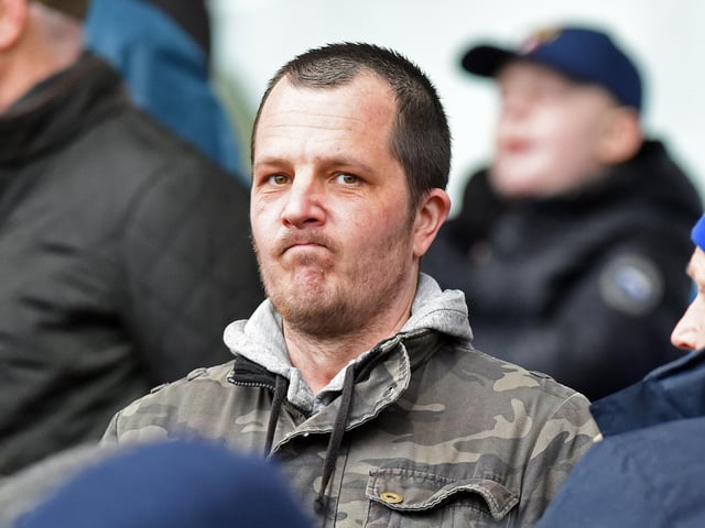 Fans at Mansfield Town v Newport County.