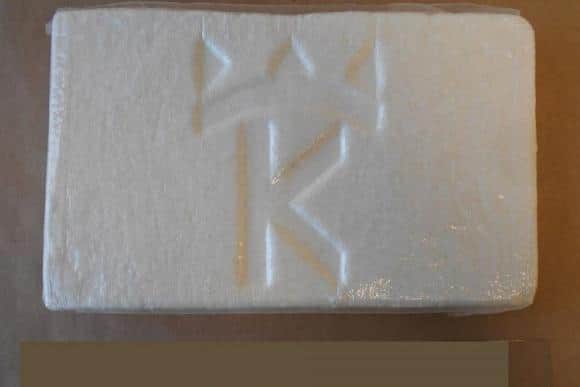 Some of the recovered cocaine was found to have been branded with K Crown stamps.