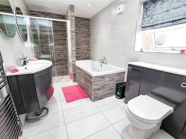 The home is packed with luxury features throughout.