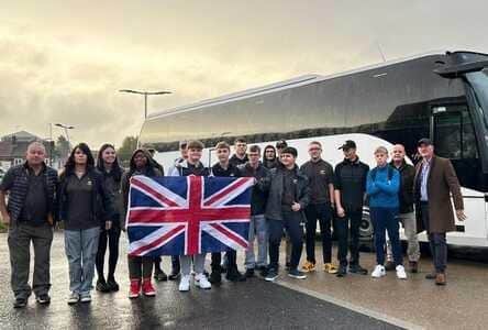 Army Cadets & Leaders leave Mansfield en route to Cyprus