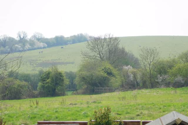Part of the site which will become 200 houses and the historic landfill which is often overlooked as a natural hill. (Photo by: Eddie Bisknell/Local Democracy Reporting Service)