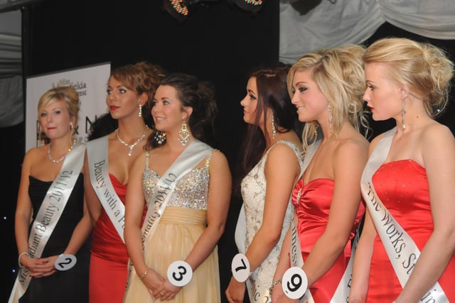Miss Mansfield and Sherwood Forest 2011 as the final six anxiously wait for the result.