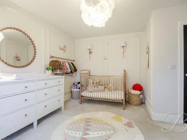 The property has ample bedroom space for a growing family.