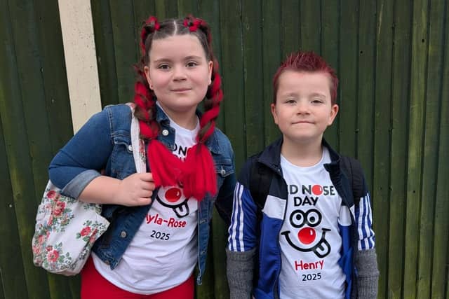 Ayla-Rose Wilkinson, age 9, and Henry Wilkinson, age 6, both have striking red hair.