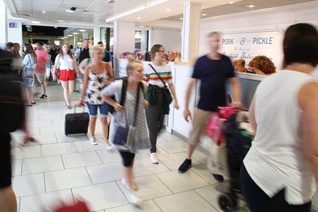 People are urged not to forget to eat or drink before they fly from EMA