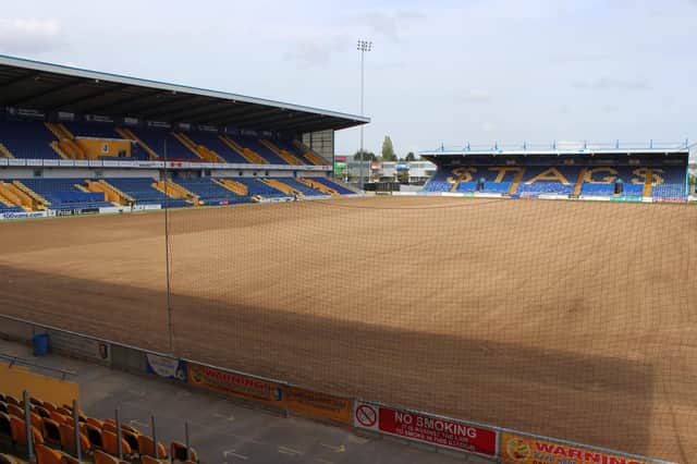 Work has begun on Stags' pitch.