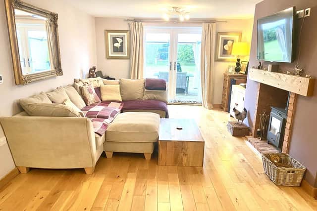 A spacious living room.