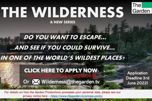 New series, The Wilderness, is looking for contestants