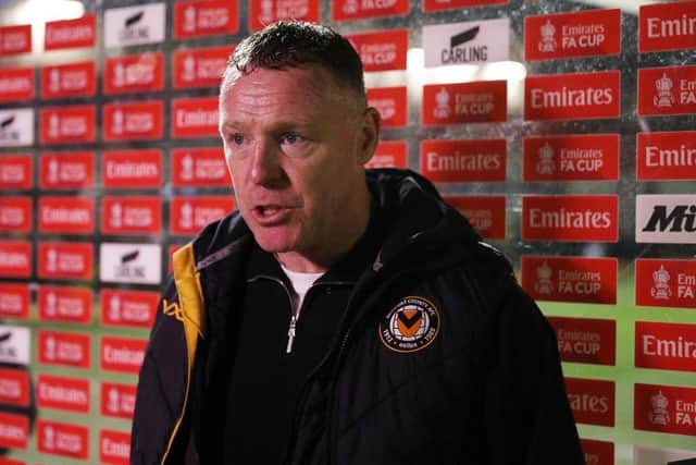 Former Mansfield Town boss Graham Coughlan has been relieved of his duties at Newport County.