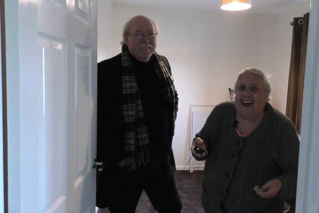 Council Leader, Steve Fritchley with Denise Wilson