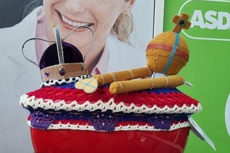 This topper, spotted by Sarah Foreman, is at Asda in Forest Town.