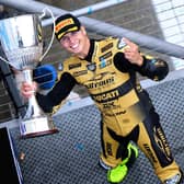 Kyle Ryde wins his third consecutive British Superbike Championship title at Brands Hatch.