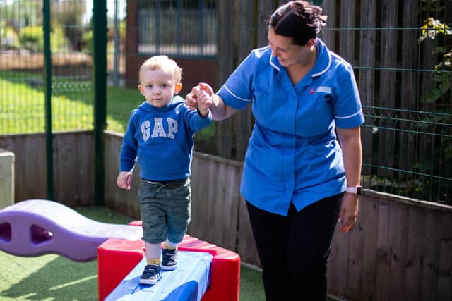 Ofsted said children at Ashfield Plaza Day Nursery  demonstrate secure attachments with staff.