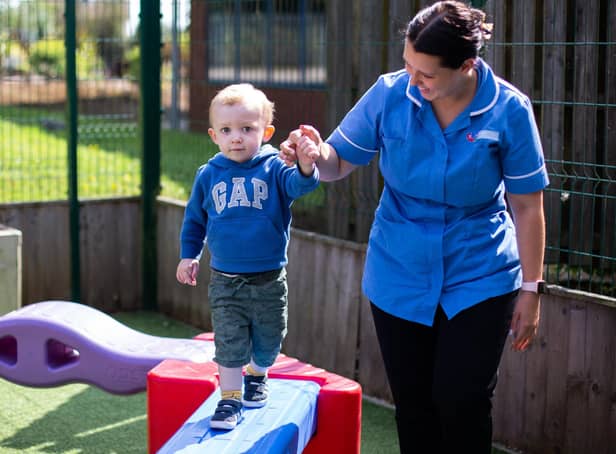 Ofsted said children at Ashfield Plaza Day Nursery  demonstrate secure attachments with staff.