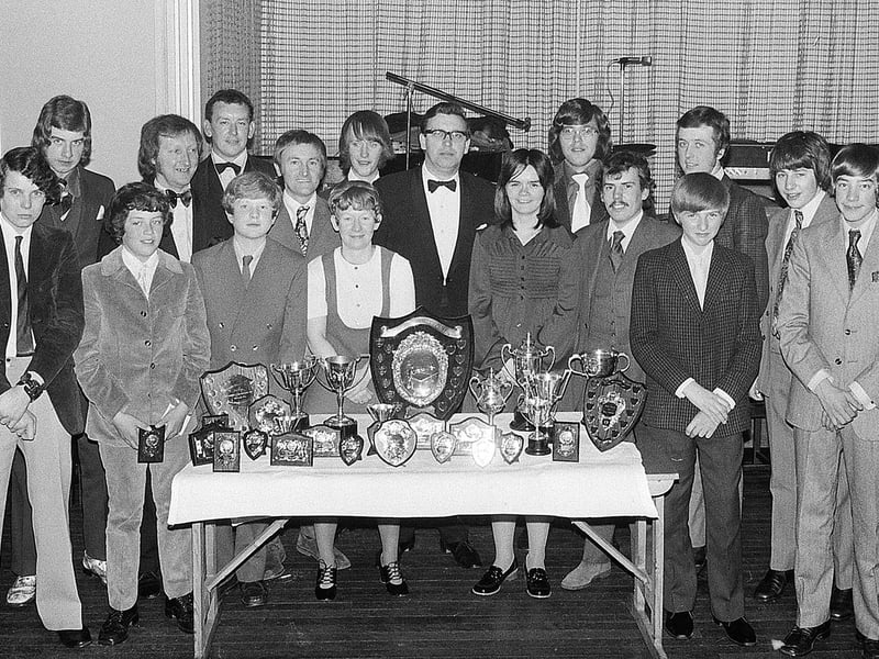 Mansfield Table Tennis League's presentation night in 1972