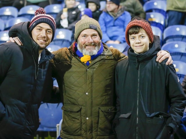 Mansfield Town fans at last night's draw with Sutton United.