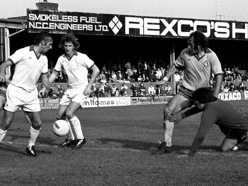 Kevin Randall against Tranmere in Sept 1976.