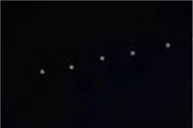 Elon Musk's Starlink satellite display.