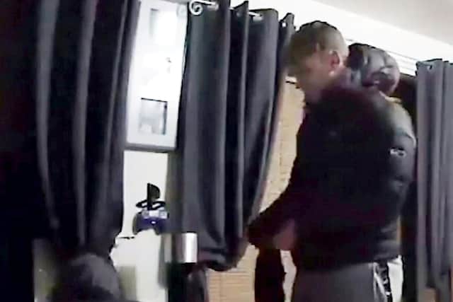 CCTV footage showing a group of men seen calmly stealing electrical items from a house in Old Basford, Nottingham.